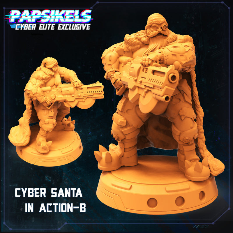 CYBER SANTA ACTION POSE B - Only-Games