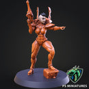 Space Elf Female Soldier Pose 2 - Only-Games