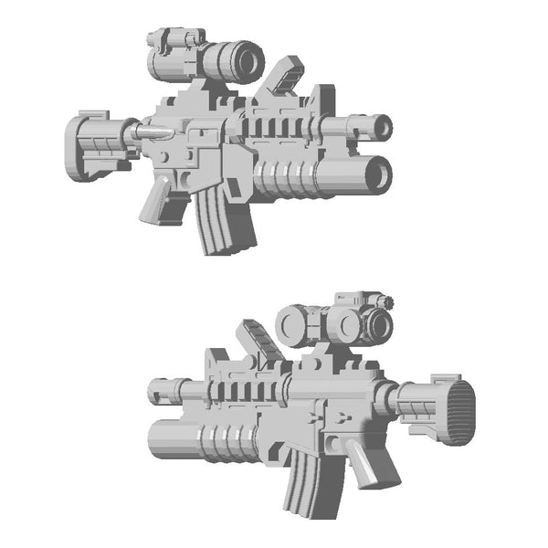 M4A1 Assault Rifle - SOPMOD Block 1 - Grenade [1:56 / 28mm] (10 pack) - Only-Games