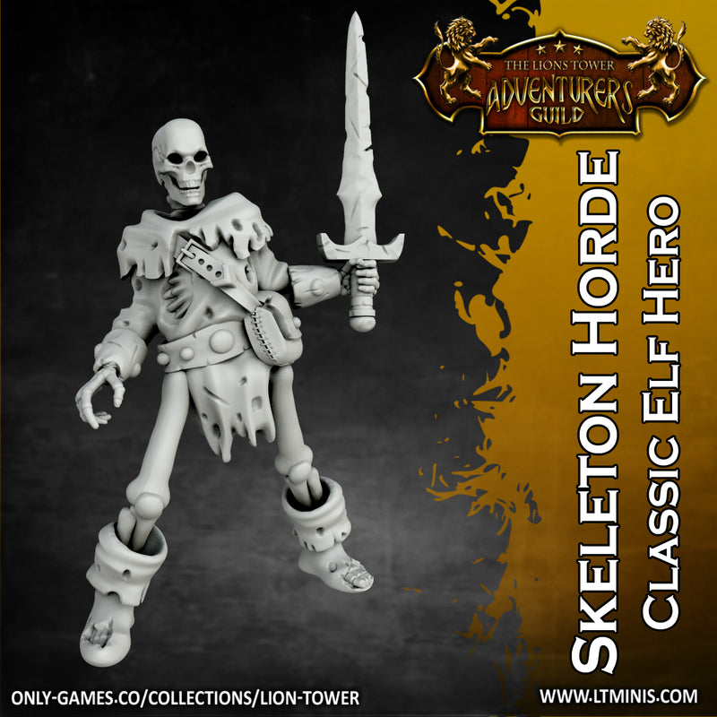 Skeleton Horde Classic Heroes (x4 models) - Only-Games