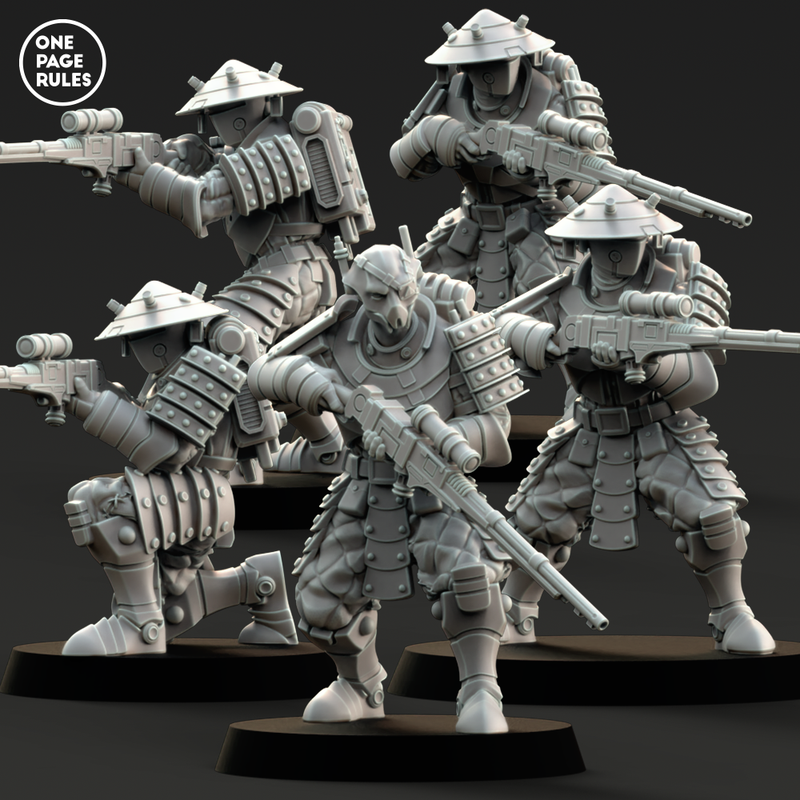 Dynasty Rifle Warriors (5 Models) - Only-Games