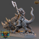 Balthazar Doublefang on Horned Wolf - The Order of Greybone - Only-Games