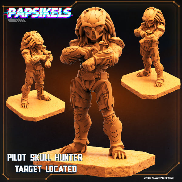 PILOT SKULL HUNTER - TARGET LOCATED - Only-Games