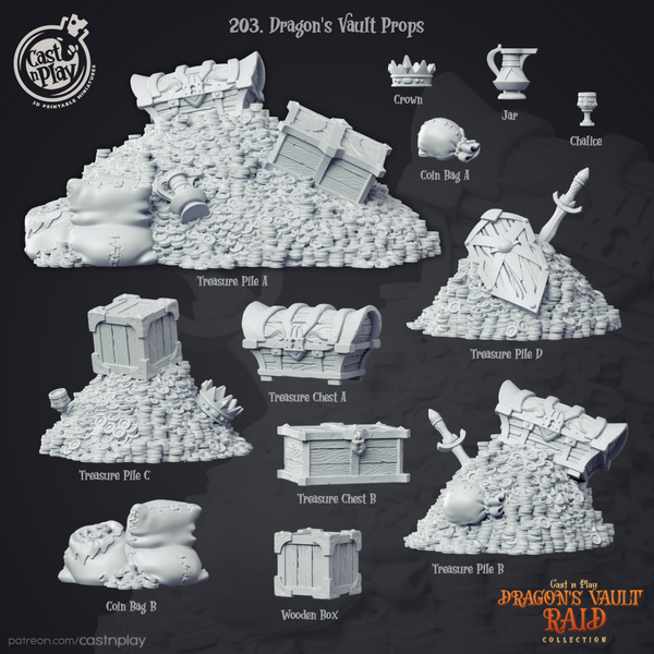 Dragon's Vault Props - Only-Games