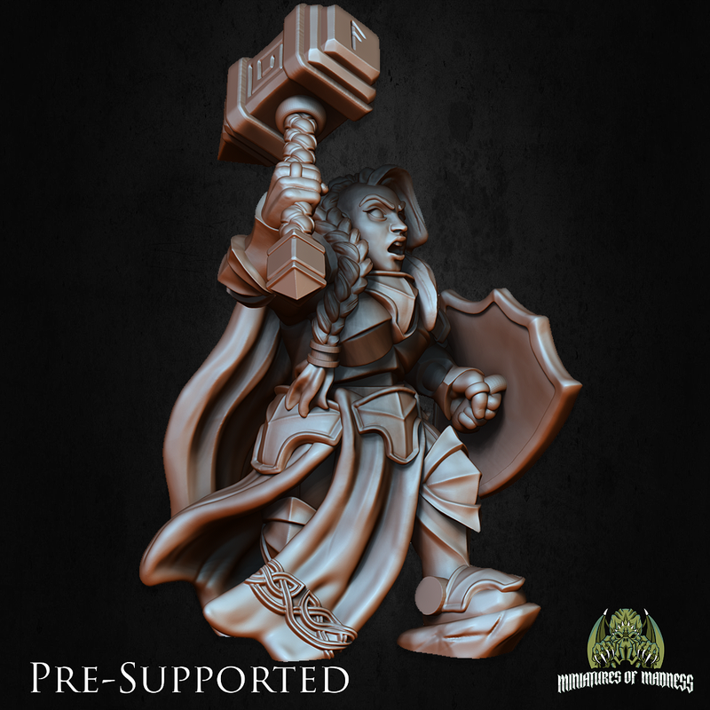 Bryna The Indomitable [32mm Scale] Female Dwarf Fighter - Only-Games