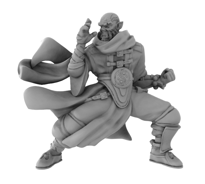 Half Orc Monk Unarmed - Only-Games