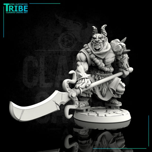 (0033) Male orc oni with halberd - Only-Games