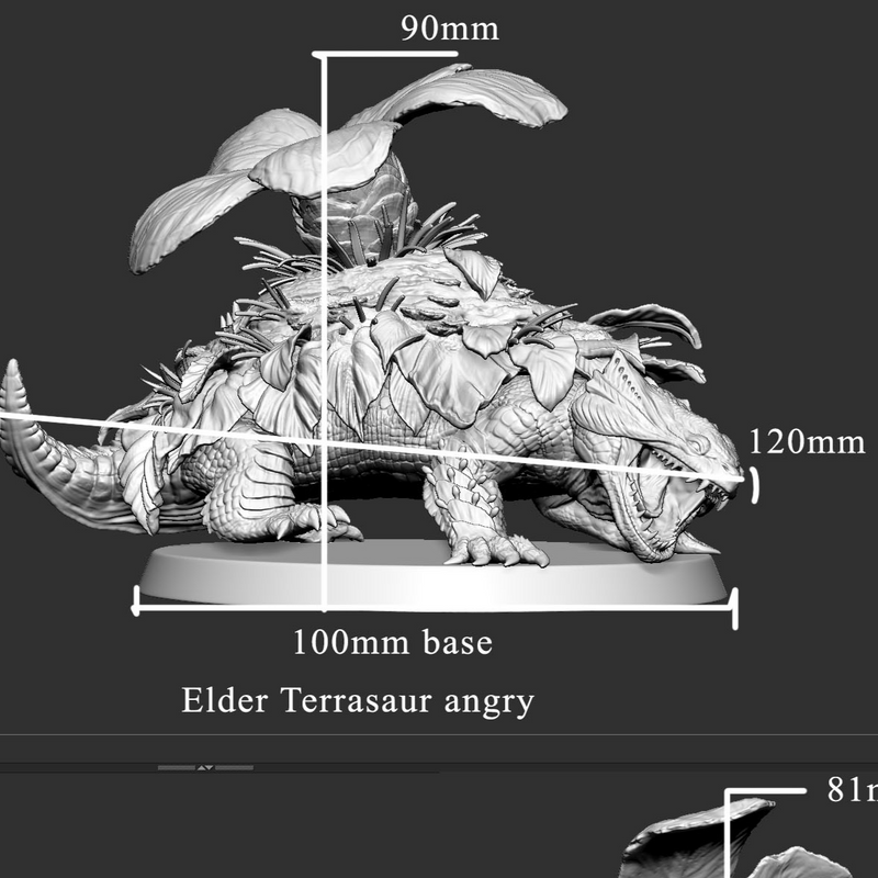 Elder Terrasaur Angry (pose 1 of 3) - Only-Games