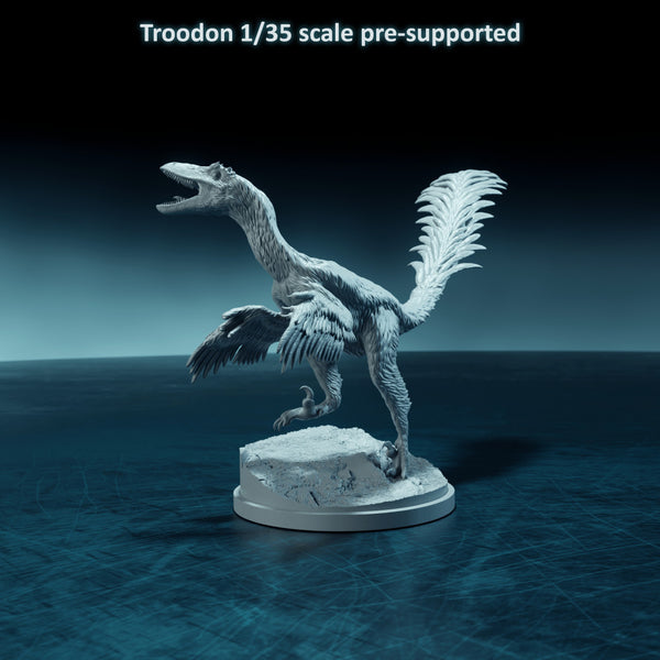 Troodon running up 1-35 scale dinosaur - Only-Games
