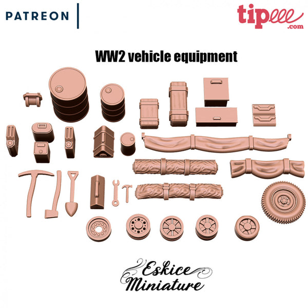 Vehicles equipment & stowage pack – 28mm - Only-Games