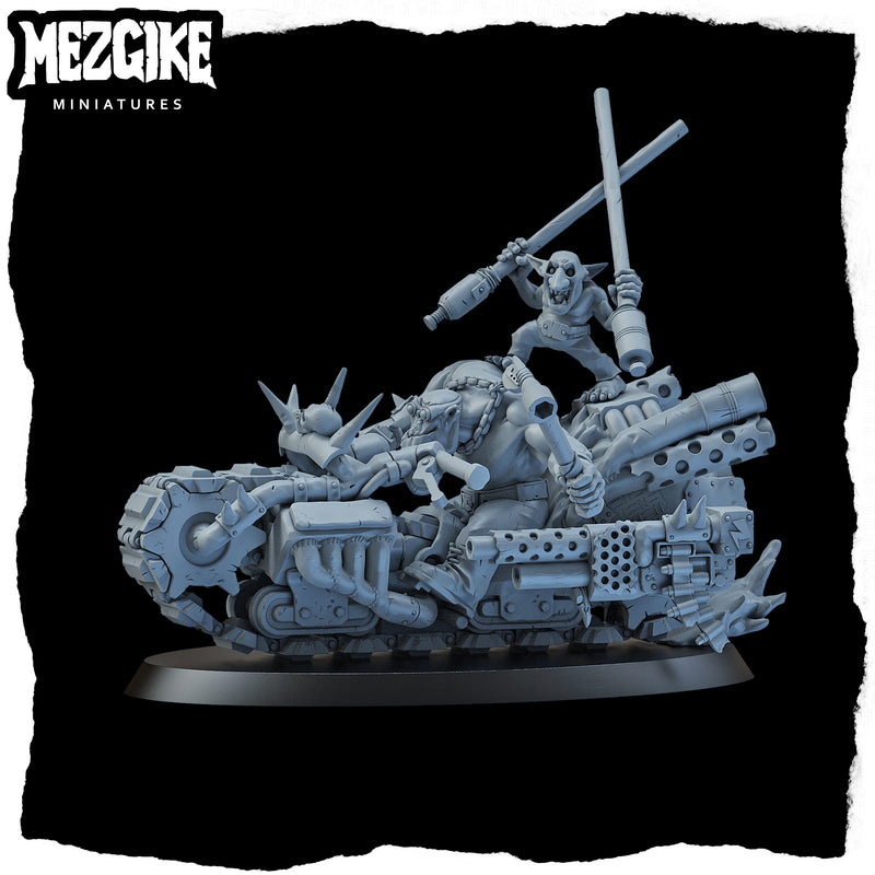 Road boyz biker mob A (3 physical multipart miniatures) - Only-Games