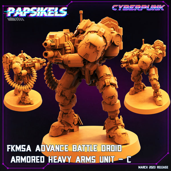 FKMSA ADVANCE BATTLE DROID ARMORED HEAVY ARMS UNIT - C - Only-Games