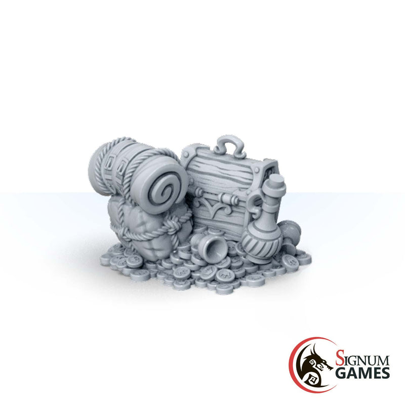Scenery Elements from the Vikings Throne Room (32mm scale) - Only-Games
