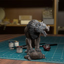 Wolf On A Rock - TytanTroll Miniatures - DnD - Fantasy - Only-Games