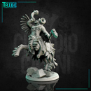 (0131) Male centaur musician with battle horn and axe - Only-Games