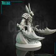 (0164) Male rabbitfolk warrior with two swords - Only-Games