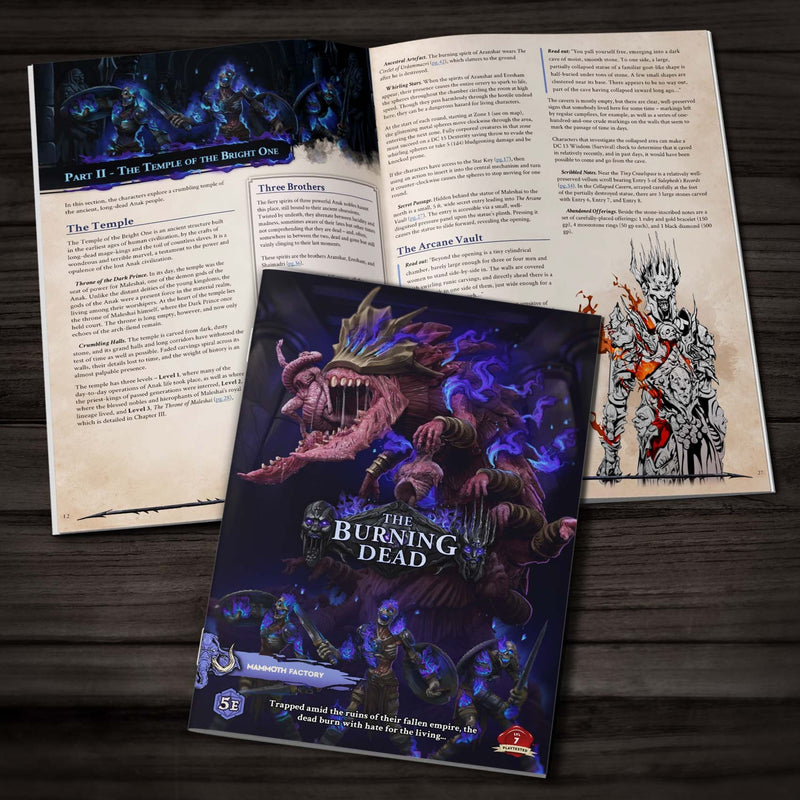 The Burning Dead - Physical 5e Adventure Booklet - Only-Games