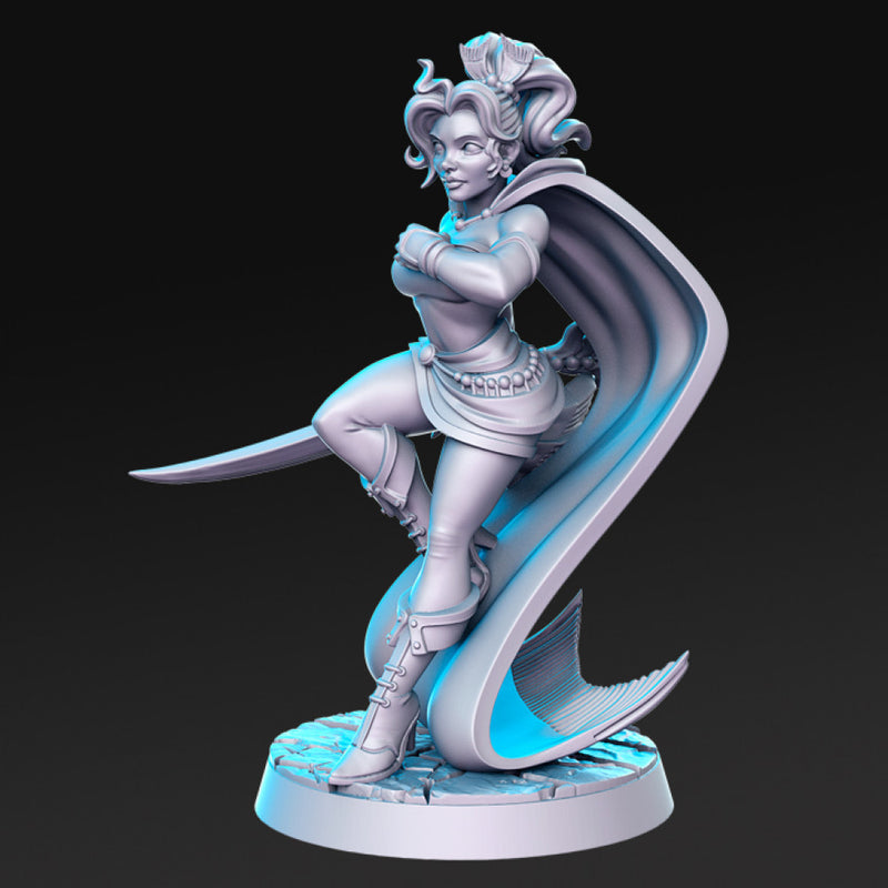 Prissa - Female Warrior - 32mm - DnD - - Only-Games