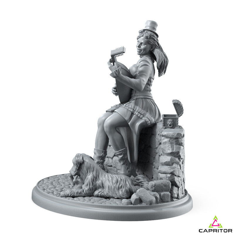 "The Joyful Bard & Her Friends" 75mm Scale Scene - Only-Games