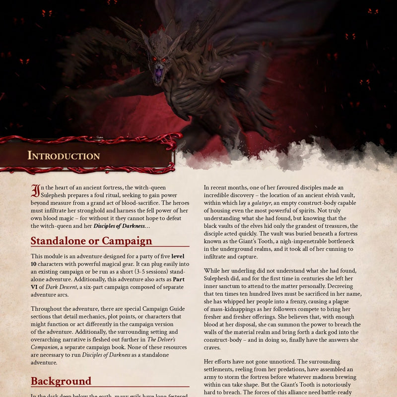 Disciples of Darkness - Physical 5e Adventure Booklet - Only-Games