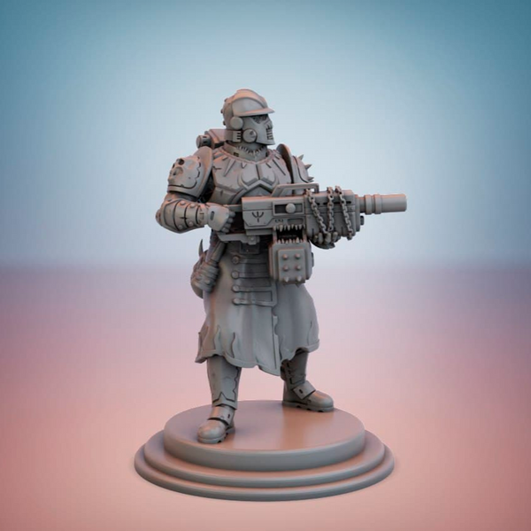 Cult Guard. Heavy Machine gun specialist and ammo bearer. - Only-Games