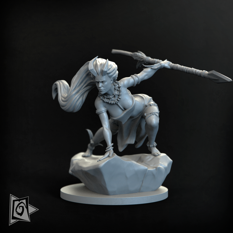 Tribal Monk (25mm base) - Only-Games