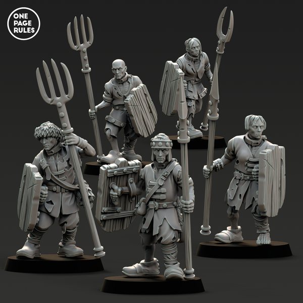 Vampiric Spear Soldiers (5 Models) - Only-Games