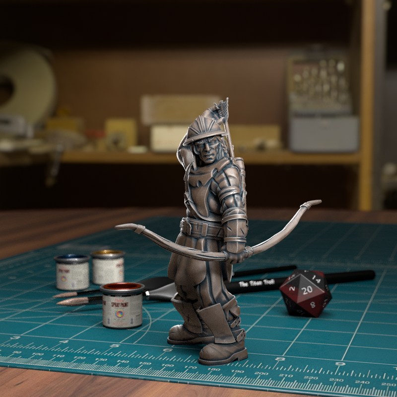 Town Guard Archer 01 - Frostgrave Pathfinder - Fantasy DND - TytanTroll Miniatures - Only-Games