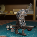 Gnoll Leader Raised Bone - Frostgrave Pathfinder - Fantasy DND Bust - TytanTroll Miniatures - Only-Games