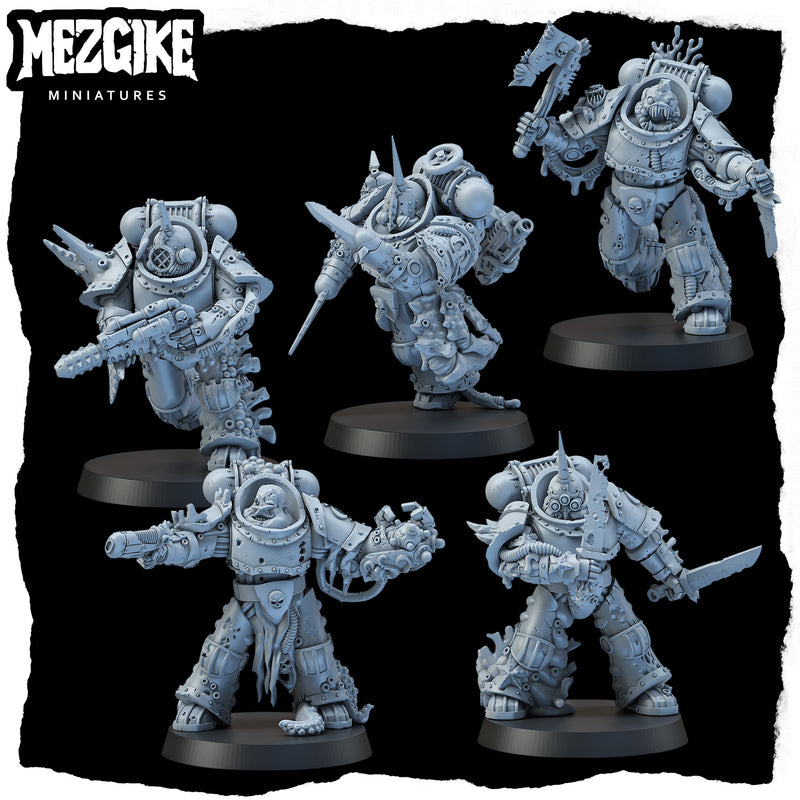 Dredge marine warriors (10 physical multipart miniatures) - Only-Games