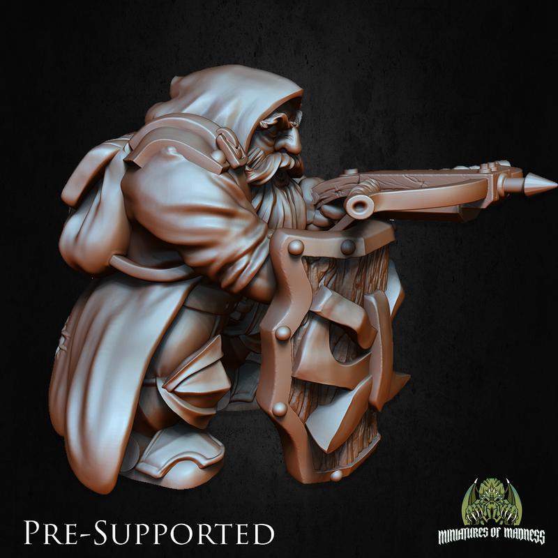 Dwarf Crossbowman 1 [32mm Scale]  Dwarf Ranger - Only-Games