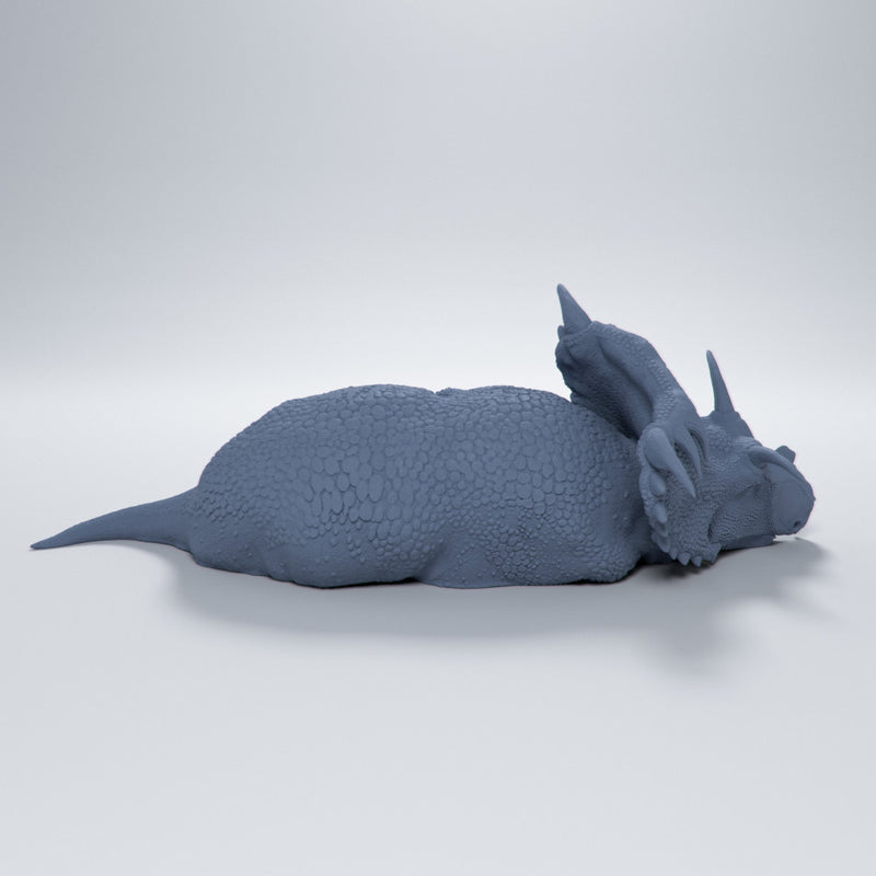 Kosmoceratops sleeping 1-35 scale dinosaur - Only-Games