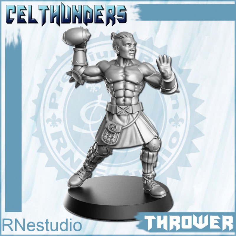 10 Thrower Celthunders Fantasy Football 32mm - Only-Games