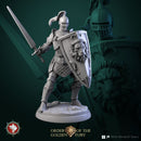 Knights 6 miniatures set 32mm pre-supported - Only-Games