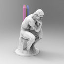 thinking man pen holder - Only-Games