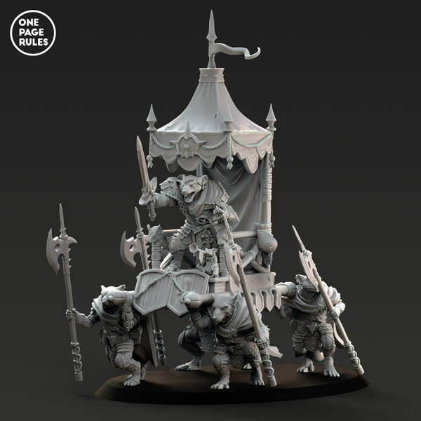 Ratmen Royal War Throne (1+4 Models) - Only-Games