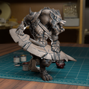 Gnoll Blade Fighter - Frostgrave Pathfinder - Fantasy DND - TytanTroll Miniatures - Only-Games