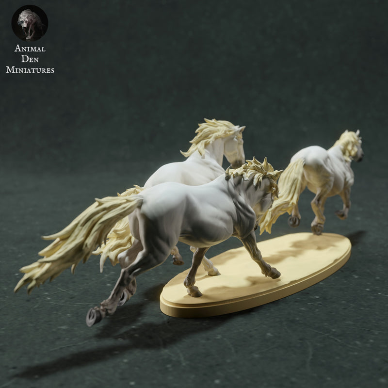 Camargue Horses Run 1/43 - Only-Games