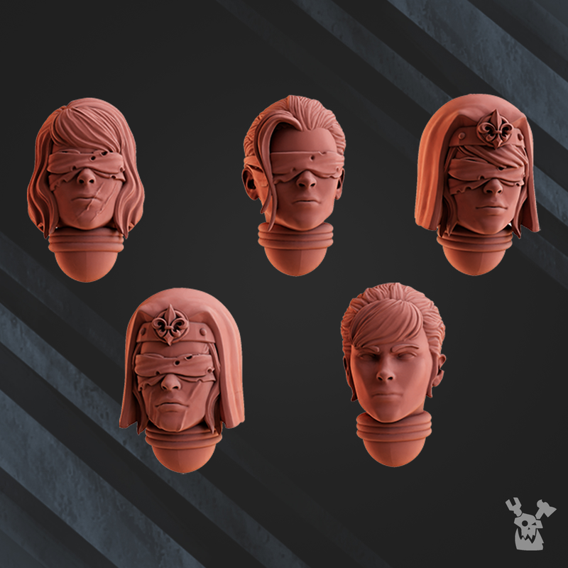 Battle Sisters Poenitentiam Head Bits Set x5 - Only-Games