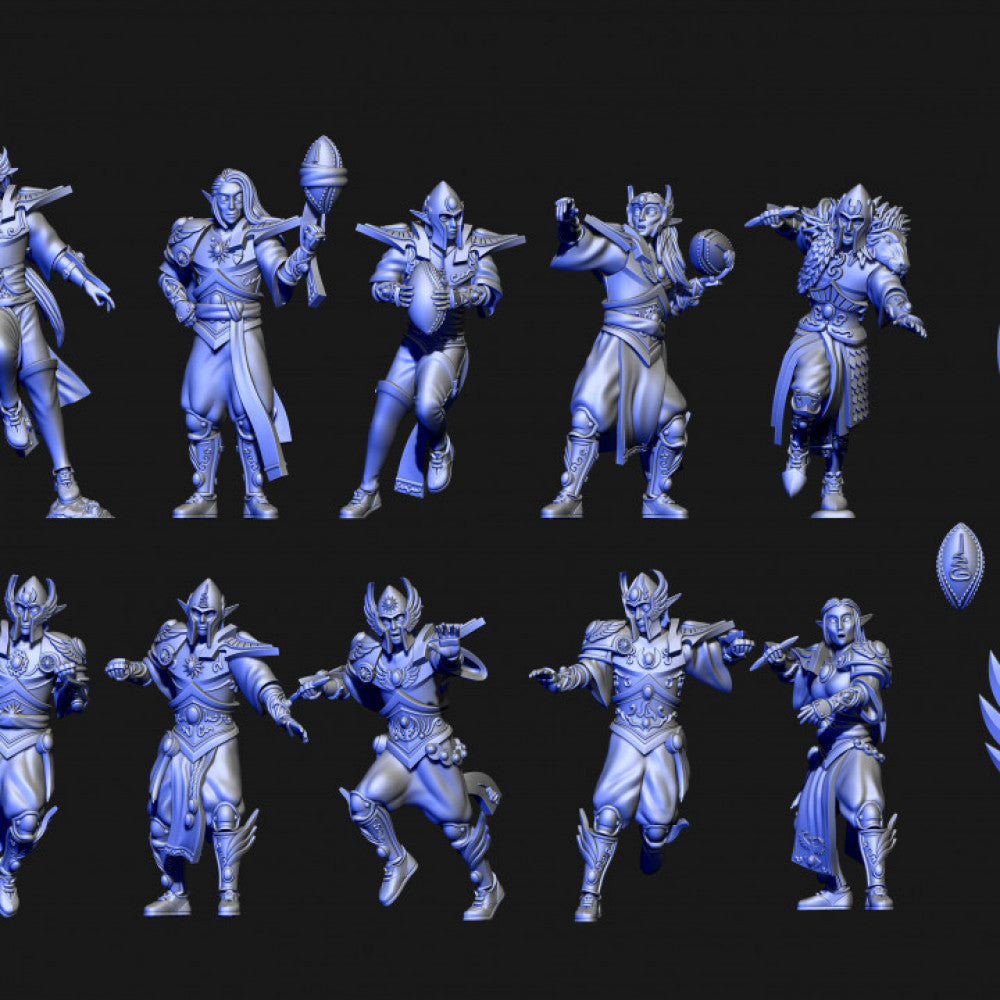 High elf fantasy football team - Holo Miniatures - Miniatures by