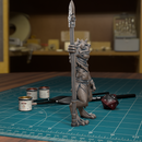 Frogfolk Spearman 04 - 32mm - DND - Pathfinder - Only-Games