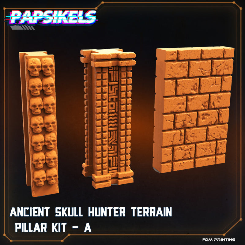 ANCIENT SKULL HUNTER TERRAIN - PILLAR - A - Only-Games