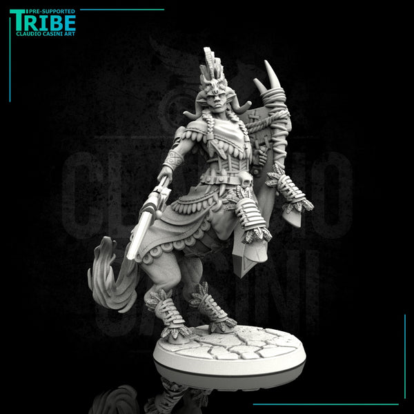 (0114) Male warrior centaur with spear and shield - Only-Games