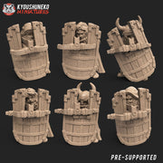 Female Dwarven Crossbow and Shield (6 Dwarves) - Only-Games