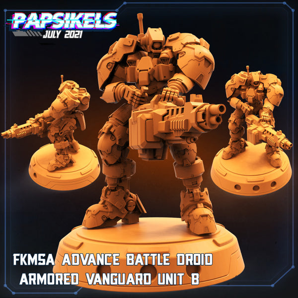 FKMSA ADVANCE BATTLE DROID ARMORED VANGUARD UNIT - B - Only-Games