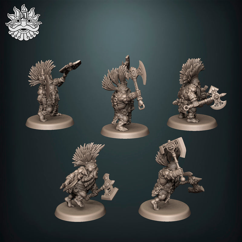 Ardent Dwarves Berserkers with Axes - Only-Games