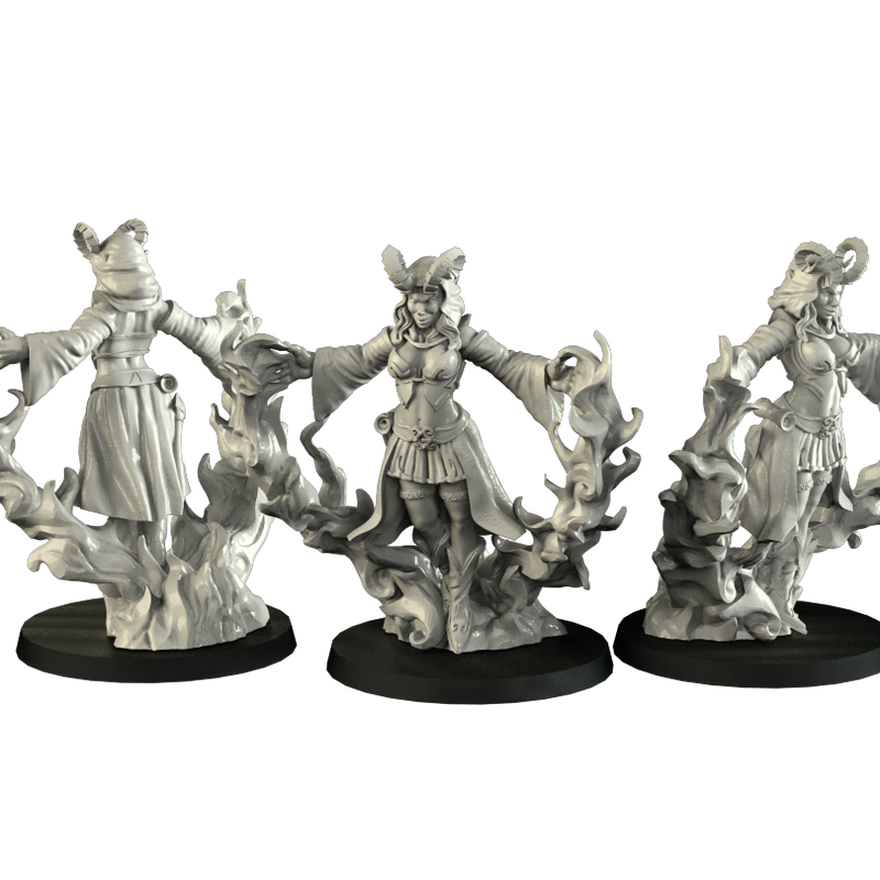 Tiefling Adventurers 3 miniatures - Only-Games