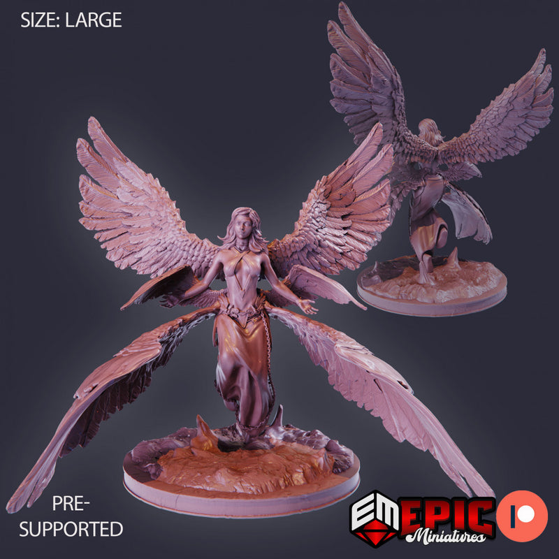 Seraphim Angel Set / Six Winged Female Celestial / Heavenly High Guardian - Only-Games