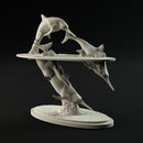 Ichtyosaur jumping  1-35 scale marine reptile - Only-Games