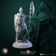 Knights 6 miniatures set 32mm pre-supported - Only-Games